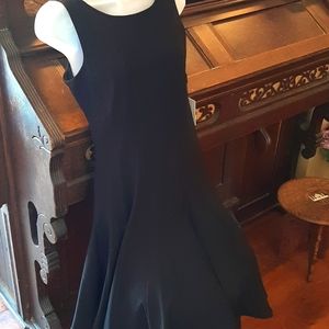 Calvin Klein sleeveless black dress.